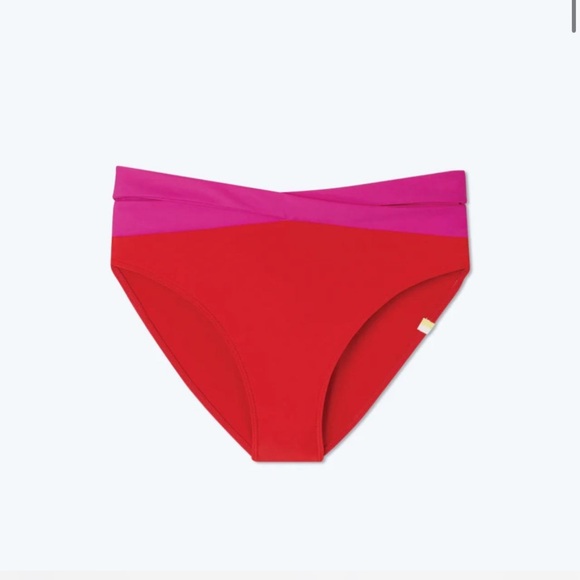 Summersalt Pink and Red Wrap Bikini - Picture 6 of 8